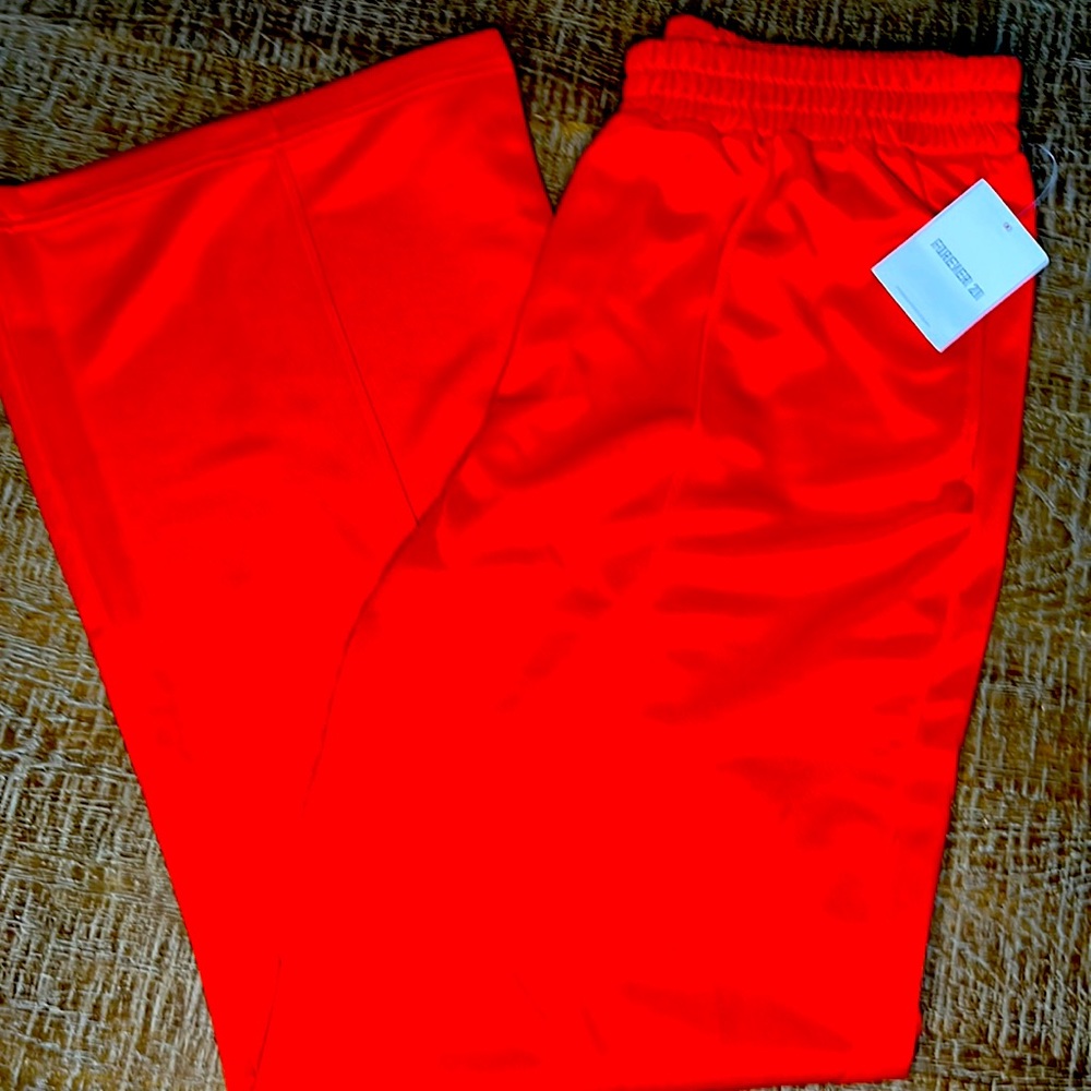 Forever 21 Red Wide Leg Track Pants. Size M. BNWT.